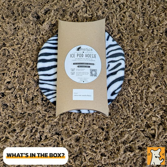 Zebraprint Fleece Hoes voor Ice Pod & SnuggleSafe