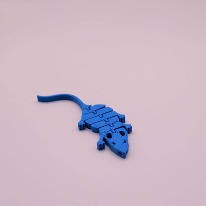 #35 Rat Keychain Articulated Charm 5 cm