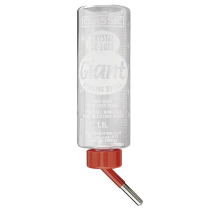 Classic Crystal Deluxe Drinking Bottle for Rats, Guinea Pigs, Rabbits and Small Pets