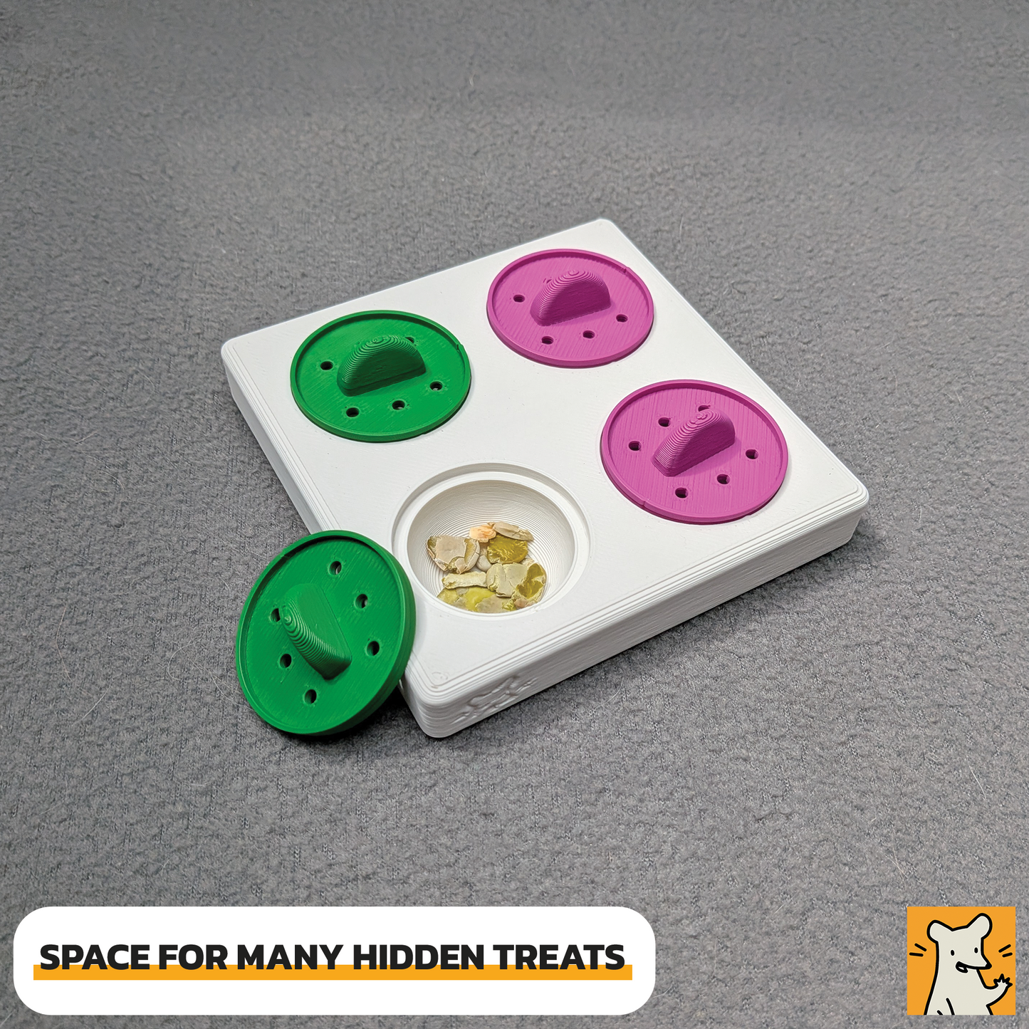 Small Foraging Puzzle Toy 12 x 12 cm