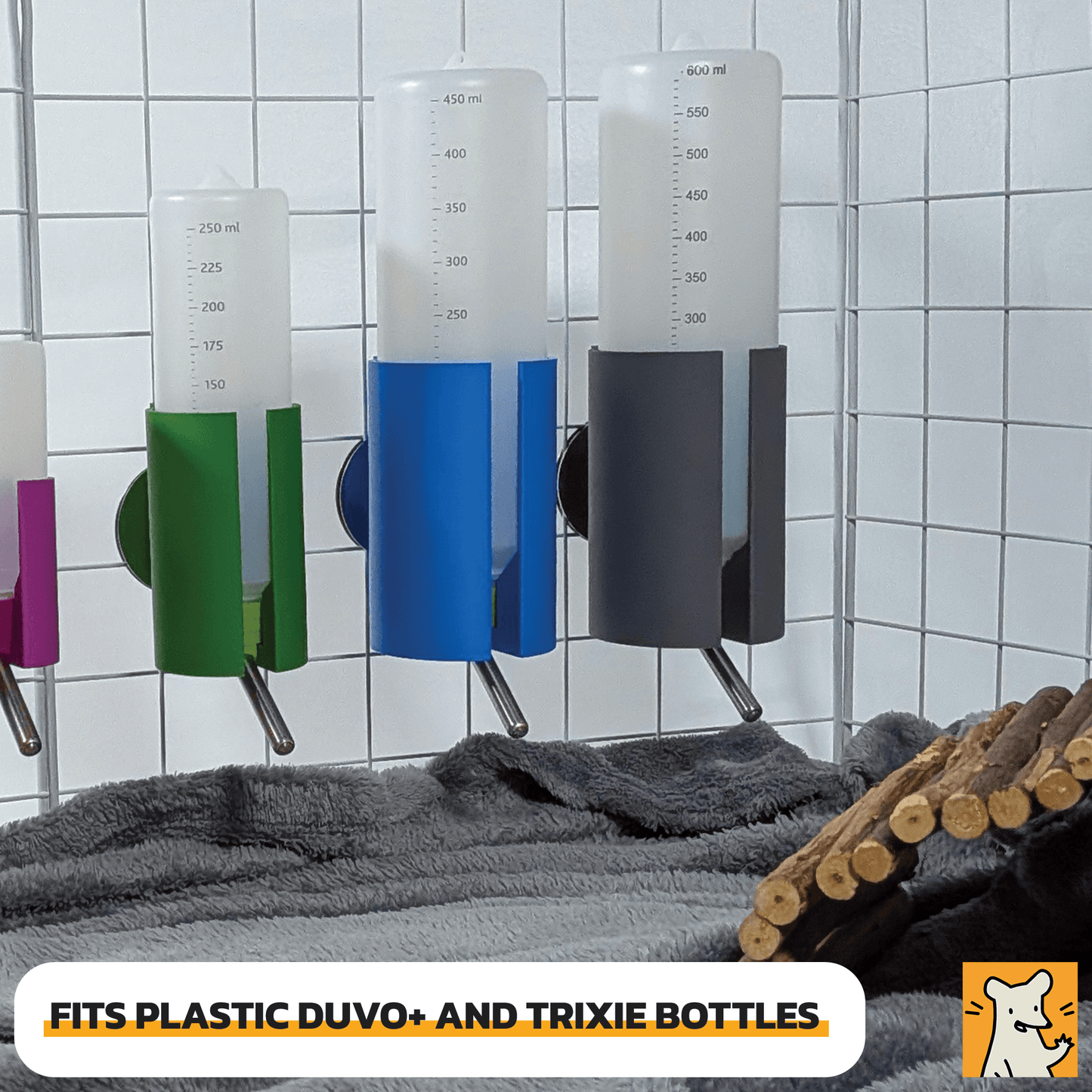 C&C Cage Water Bottle Holder for Duvo+ and Trixie Bottles