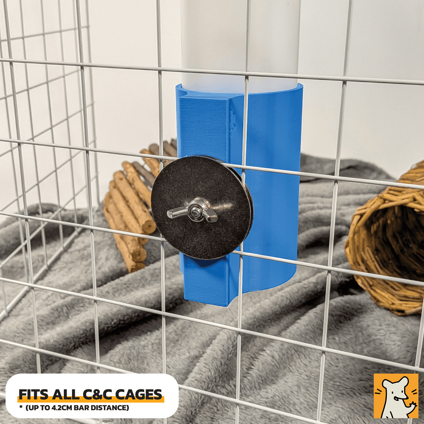 C&C Cage Water Bottle Holder for Duvo+ and Trixie Bottles