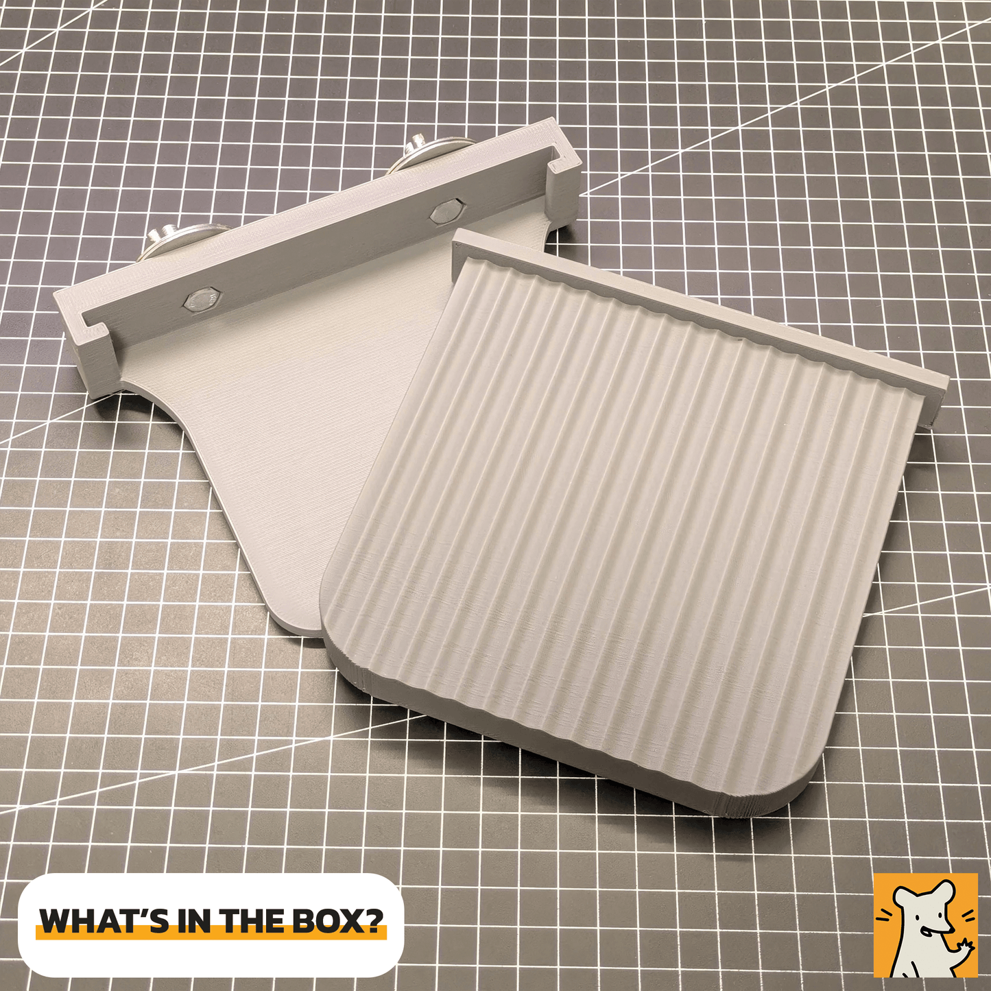 Large removable cage platform from QuickSwap System, showcasing 3D printed design and attachment mechanism.