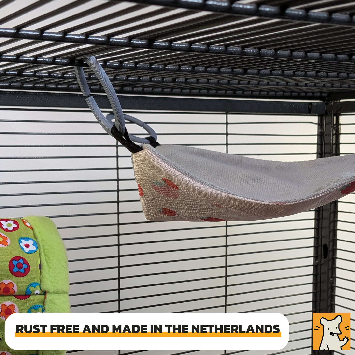 Set van 4 Hangmat C-Ringen voor Ratten en Cavia's
