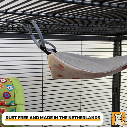 Set van 4 Hangmat C-Ringen voor Ratten en Cavia's