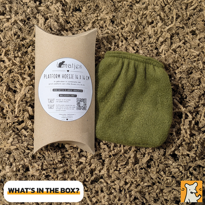Fleece Hoes voor Groot Rattenkooi Platform 14 x 14 cm